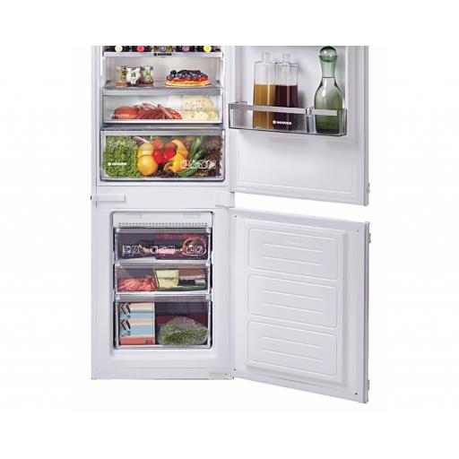 hoover hftnf5518ew integrated fridge freezer