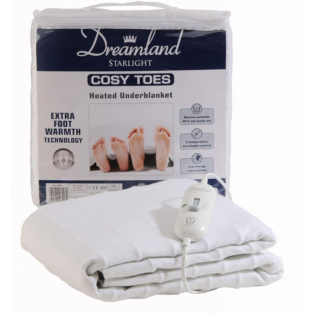 Dreamland Starlight Cosy Toes heated electric underblanket king size ...